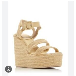 Jeffrey Campbell Sofia Woven Platform Wedge Sandals 41 / 10